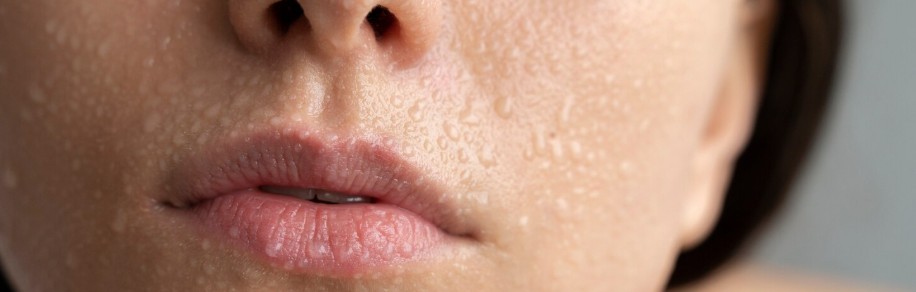 물기 있는 피부