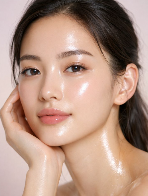 홈케어 기기 사용 전후 피부 장벽 강화 및 광채 변화 비교