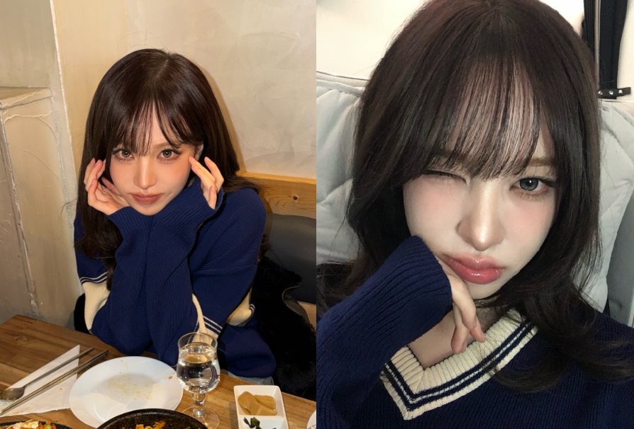 리즈 앞머리 스타일링