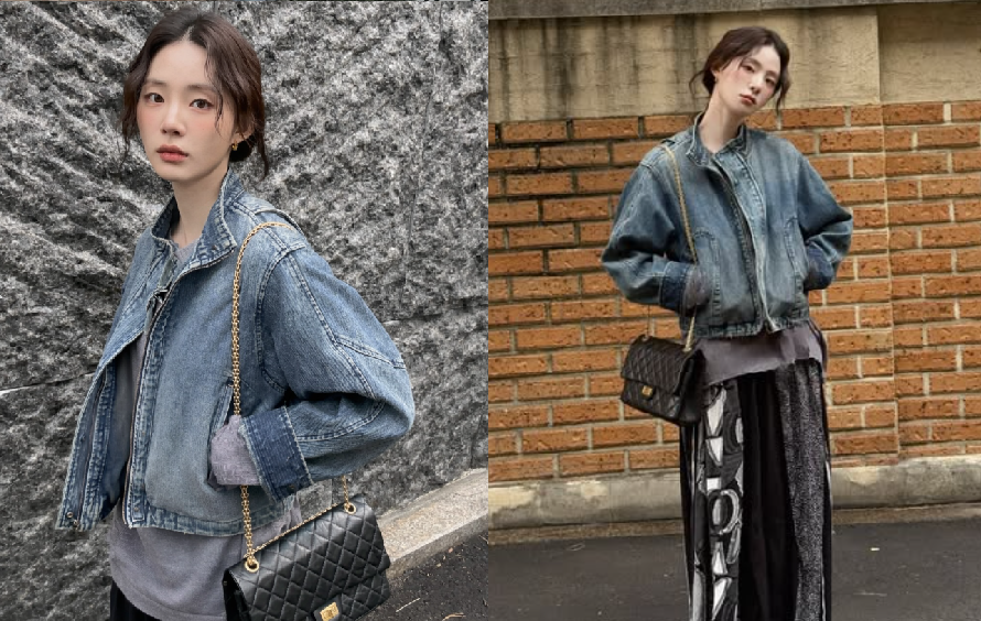 신시아 청자켓 봄자켓